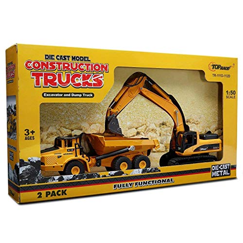 Top Race Construction Vehicle Toys Kids Construction Truck and