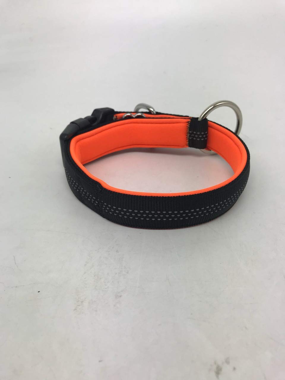 best dog Premium Dog Lead for Large Dogs - Reflective with Shock Absorber (Dog Collar Orange/Black)