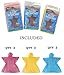 5 Pack Kids Emergency Rain Poncho Children Emergency Raincoat with Hood (White)