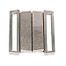 10set Silver Metal Tape Closure Closure Waist Extender Hooks & Eyes Clasps Sewing Garment Clasps Hooks for Bra Swimsuit (Silver)