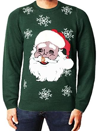 Mens christmas jumper xmas novelty sweater santa elf knitwear snowman Mens Christmas Jumper Xmas Novelty Sweater Santa Elf Knitwear Snowman