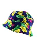 NYfashion101 Fashionable Unisex Satin Lined Printed Pattern Cotton Bucket Hat