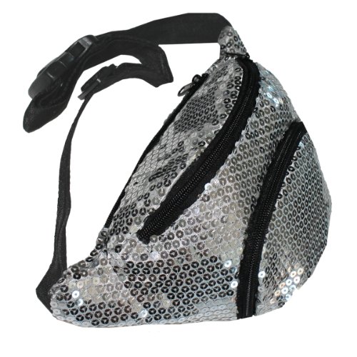 ★FREE SHIPPING★X80 Silver Sequin Fanny Pack 11street Malaysia