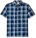 Dickies Men's Relaxed Fit Short Sleeve Square Bottom Plaid Shirt