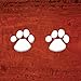 Sterling Silver Animal Paw Print Stud Earrings
