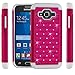 STARSHOP Galaxy Grand Prime Case, Galaxy Grand Prime G5308 Case, Slim Dual Layer Armor Phone Case Cover with Spot Diamond White/Pink