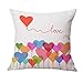 JES&MEDIS Flamingo Pattern Throw Pillow Covers Cases Square Decorative Cushion Covers for Sofa Couch Bed Home Decoration 18 x 18 (8#)