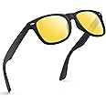 FEIDUSUN Sunglasses Men Polarized Sunglasses for Mens and Womens,Black Retro Sun Glasses Driving Fishing UV Protection