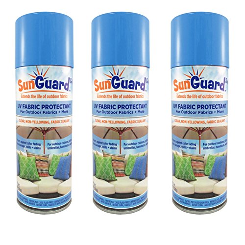 SUNGUARD Fabric UV Protectant and Sealant Spray (3 PACK) for Garden and