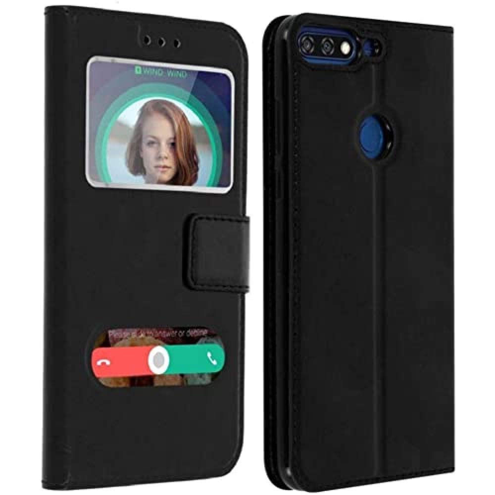 iPOMCASE Coque Double Fenêtre pour Huawei Honor 7A
