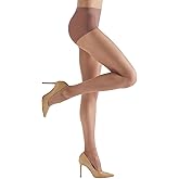 Natori Silky Sheer Control Top Pantyhose Honey Large