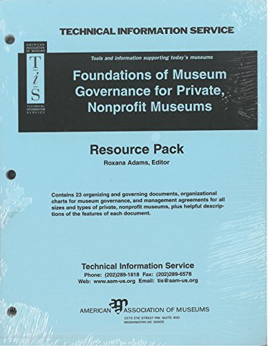Foundations of Museum Governance for Private, Nonprofit Museums
