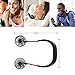 OKA Portable Fan USB Rechargeable Neckband Mini Fan Hands-Free Neckband Personal Fan , Headphone Design Wearable Portable 360 Degree Free Rotation for Summer Gift (3 Speeds, 4-12Working Hours) (Black)