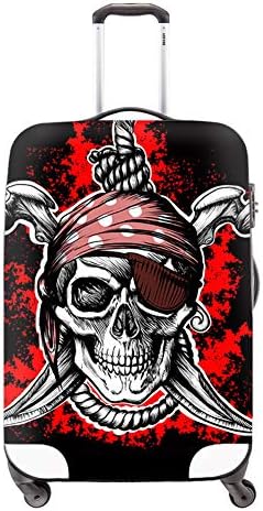 CrazyTravel Skull Trolley Case Luggage Protector Cover Fit 18-30 Inch