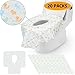 Disposable Toilet Seat Covers - Extra Large 25 Packs with Individually Wrapped - Perfect for Toddlers Potty Training and Great for Travel Use - Perfect for Adults and Kids (25)