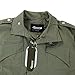 Zicac Men's Fashion New Military Casual Jacket Zip Button Coat (US:M/Asia Tag XL, Army Green)