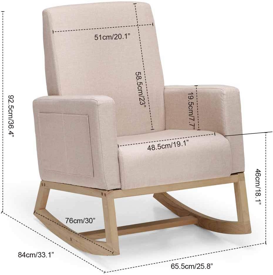 padded rocking chairs for nursery
