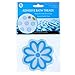 SlipX Solutions Adhesive Daisy Bath Treads Add Non-Slip Traction to Tubs, Showers, Pools, Boats, Stairs & More (6 Pieces, Reliable Grip, Blue)