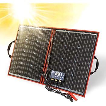 DOKIO 80W Solar Panel Kit 12V / 18V Foldable Mono Solar Panel Portable USB Kit Solar Panel