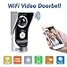 Smart Wireless Doorbell Video Viewer Camera Wi-Fi Enabled Night Vision Intercom Door Viewer for Home Security Monitoring Motion Detection
