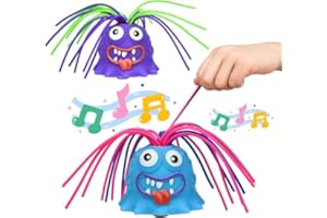 ADYERBY Stress Relief Screaming Monster Pull Its Hair Toys, Each Scream is Different, Funny Hair-Pulling Screaming Toys,Halloween Screaming Monster Toys Stress Relief and Anti Anxiety Toys for Kids (2pcs)