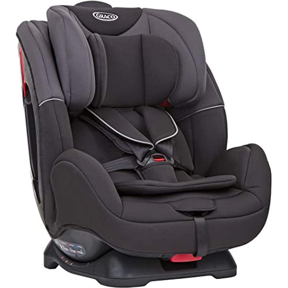 Graco Enhance Convertible Car Seat Group 0+/1/2, Rearward facing for longer from birth to approx. 4 years (0-18kg). Forward facing from approx. 1 to 7 years (9-25kg), Black/Grey fashion