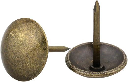 Yasorn 100pcs Antique Upholstery Nails Decorative Furniture Tacks