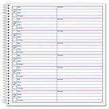 TOPS Spiral Voice Message Log Book, 2-Sided, 1-Part, 8.5 x 8.25 Inches, 8 Messages per Page, 800-Message Book (4416)
