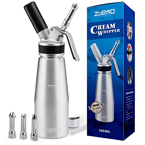 ZOEMO Profesional Whipped Cream Dispenser Ugraded Full Metal Cream