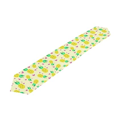 Amazon Com Yellow Pineapple With Triangle And Love Pink Table