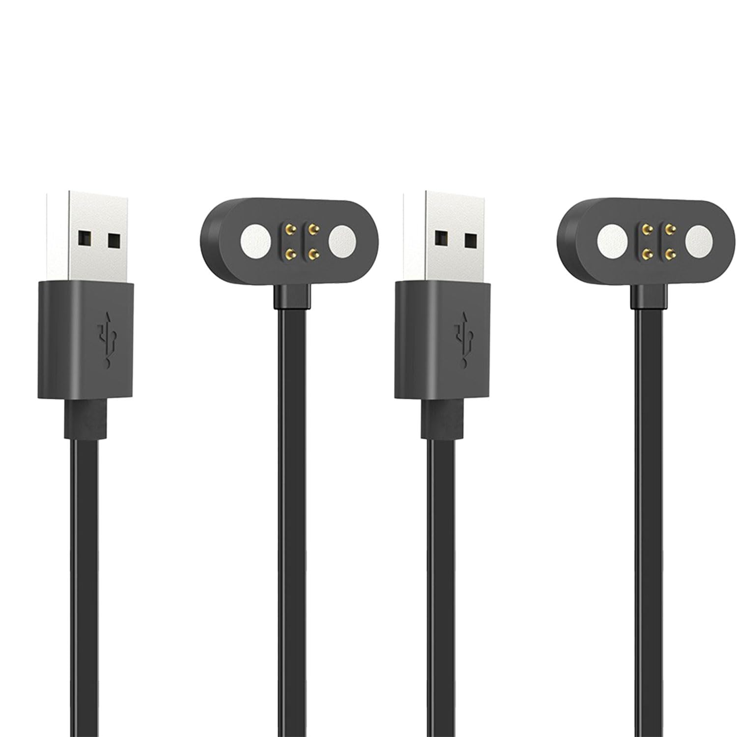 Photo 1 of [2 Pack] Charger Compatible with GEUYNAY S18 / mojawa Run Plus/Bxswtu X7 / Atopskins X7 / H2O Audio TRI PRO Bone Conduction Headphones, 2FT Replacement USB Charging Magnetic Cable Cord