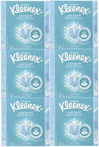 Kleenex Cool Touch Tissues, Upright - 50 Count - 6 Pack - Graphics May Vary