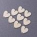 50pcs Heart Wooden Slices with 50 Iron Set for Birthday Reminder Hanging Wooden Plaque Board DIY Calendar Accessories Home Decoration (Burlywood)
