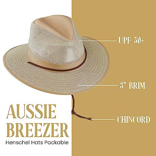 Henschel Hats Aussie Mesh Breezer Packable Mesh Sun Hat Crushable