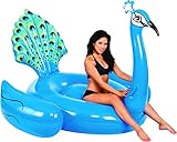 Kangaroo Pool Floats; Giant Peacock Pool Raft, 7' Pool Float, 87" (Toy)
