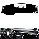 leather dash board cover mat Compatible with Audi