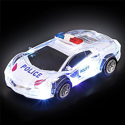ArtCreativity LightUp Police Car with Lights and Sirens, 8.5” Battery