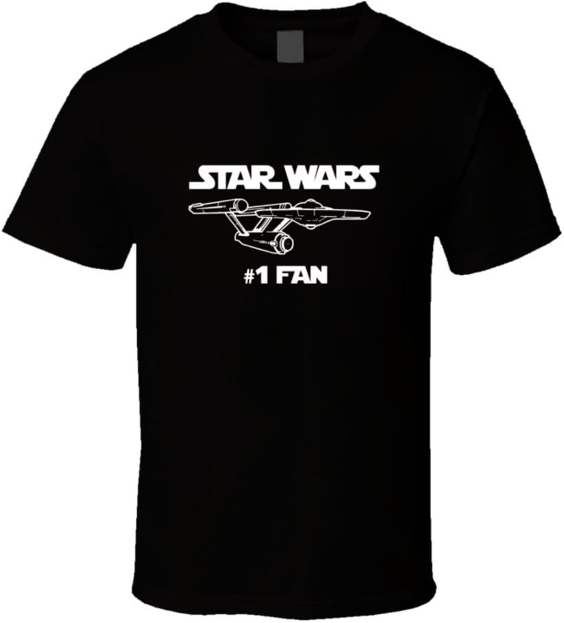 Star Wars Trek Number One Fan Funny Parody T Shirt