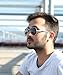 FEIDU Mens Polarized Aviator Sunglasses Metal Frame Unisex Sun Glasses FD9001 (Silver/Silver, 2.28)
