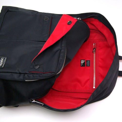 Amazon ポーター エルファイン Porter L Fine Porter Ils共同企画 デイパック Daypack Lyd3 066 ブラック 裏地 レッド Black Backing Red Porter ポーター メンズ