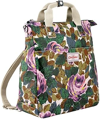 Amazon Com Cath Kidston Matt Oilcloth Multi Strap Backpack Crossbody Bag Oxford Rose Bottle Green Color Sports Outdoors
