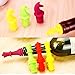 Wine Stopper Novelty Chess Silicone Wine Bottle Stopper Set Reusable Silicone Caps Beer Sealer Cover for Wine, Beer, Champange, Alcohol, Sparkling Wine ( Set of 6)