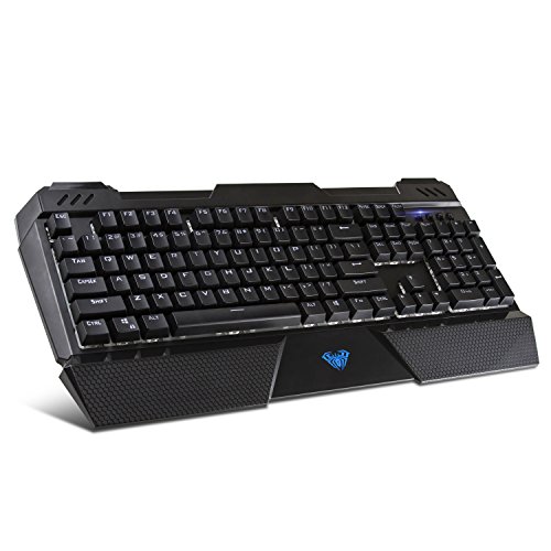 Beastron Mechanical Wired Gaming Keyboard with Blue Switches, Wrist