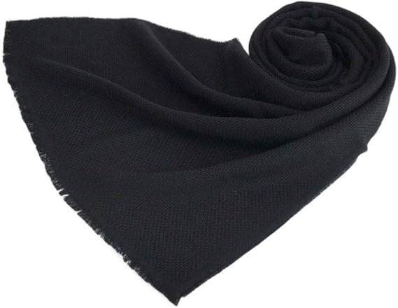 Amazon ヒューゴ ボス Hugo Boss マフラー メンズマフラー メンズジャガード ウールニットマフラー Canno ブラック ワンサイズ 並行輸入品 ストール マフラー 通販