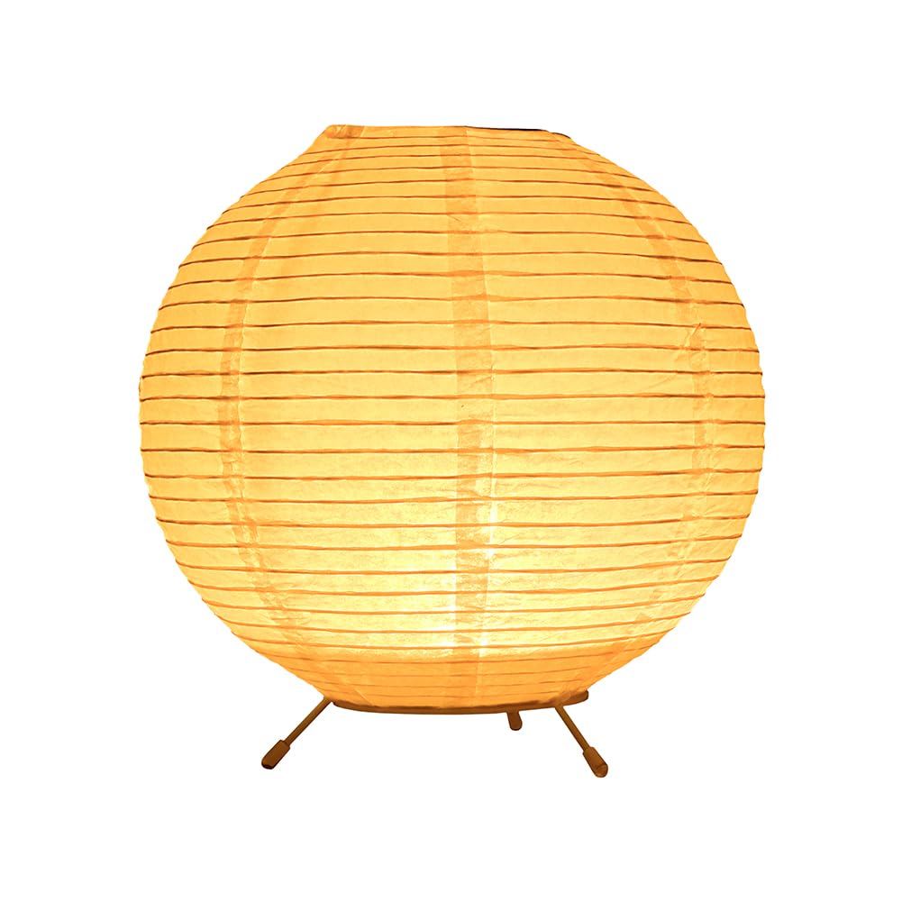 Photo 1 of Fosinz Battery Operated Lamp Bedside Table Lamp Paper and Chrome Standing Lamp Room Decoration Festival Lantern Light Nightstand Desk Lamp Bedroom Dresser Living Kids Room College Dorm Coffee