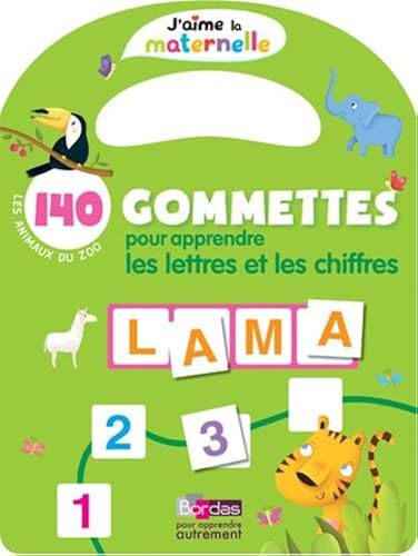 Download 140 gommettes pour apprendre les lettres et les chiffres : Les animaux du zoo PDF