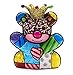 Romero Britto Giftcraft Mini Anniversary Figurine Bear Ceramic, Multicoloured, One Size