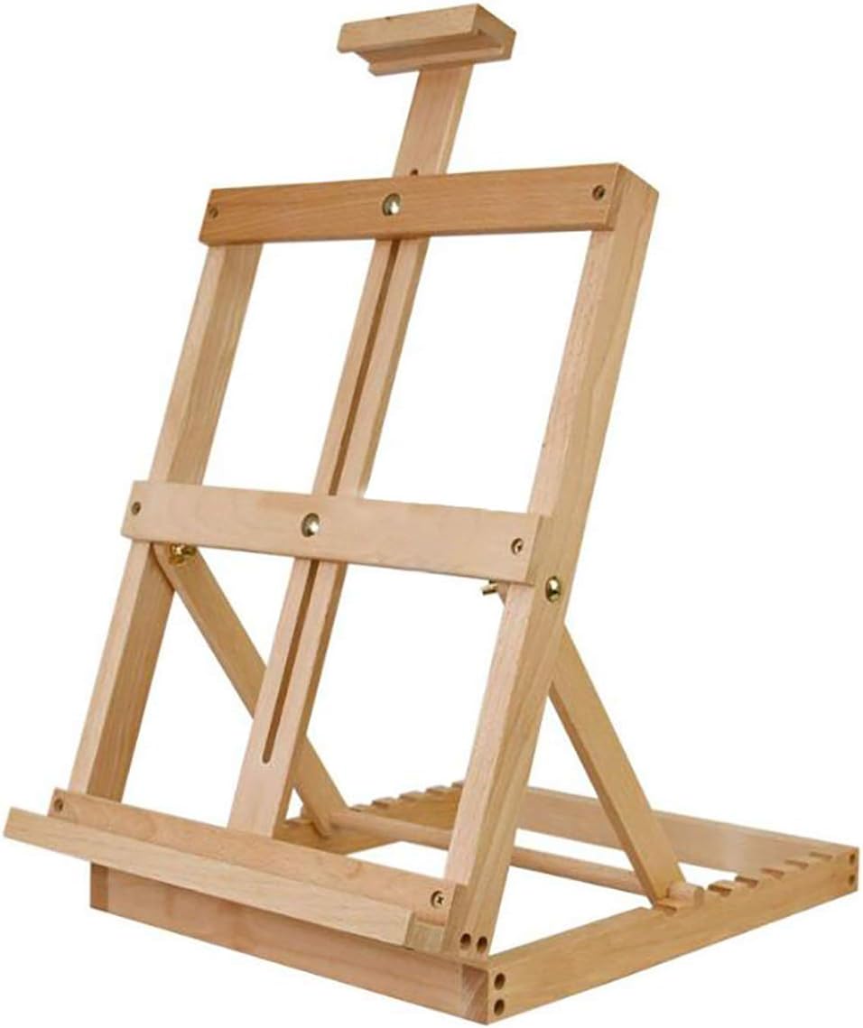 Adjustable desktop wooden easel sketch easel accessories studio Hframe