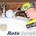 RotoScrub Long Reach Drill Brush Attachment, All Purpose for Car Tires, Toilets, Corners, Edges, Hard to Reach Areas, Heavy Duty Bristles