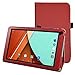 Fusion5 104A GPS Case,Mama Mouth PU Leather Folio Stand Cover for 10.1